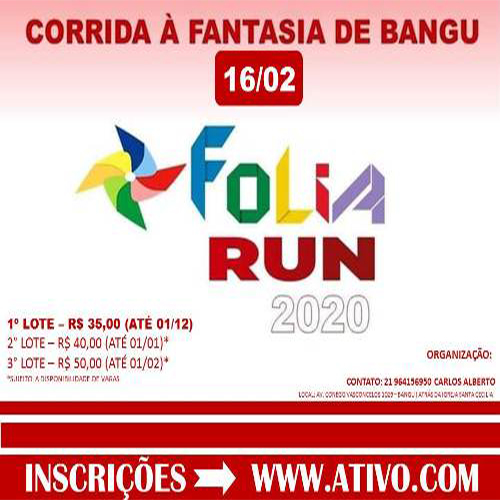 Folia Run 2020 Corrida à Fantasia de Bangu 
