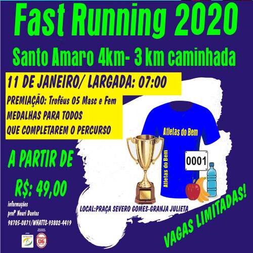 Fast Running Santo Amaro 1ª Etapa 2020