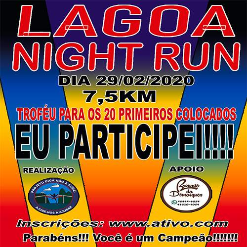 Lagoa Night Run - Rio De Janeiro